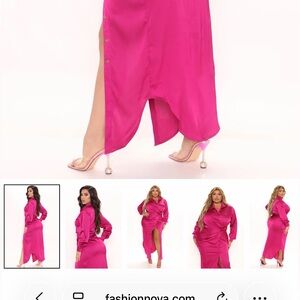 Fashion Nova Magenta Dress